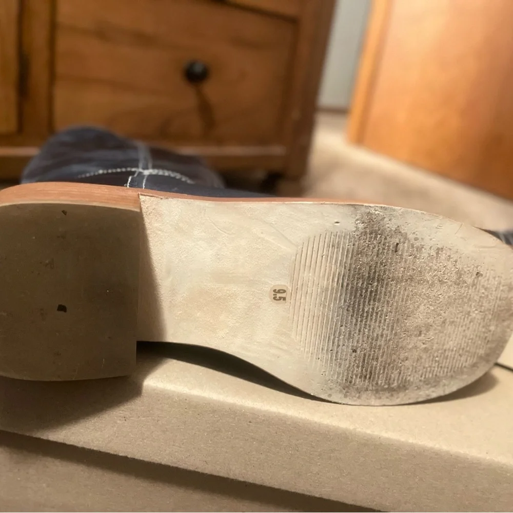 Stunning Leather Steve Madden Navy blue   Boots! - Picture 7 of 8